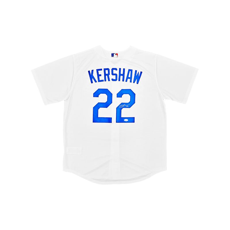 Clayton Kershaw Los Angeles Dodgers Autographed White Authentic Jersey