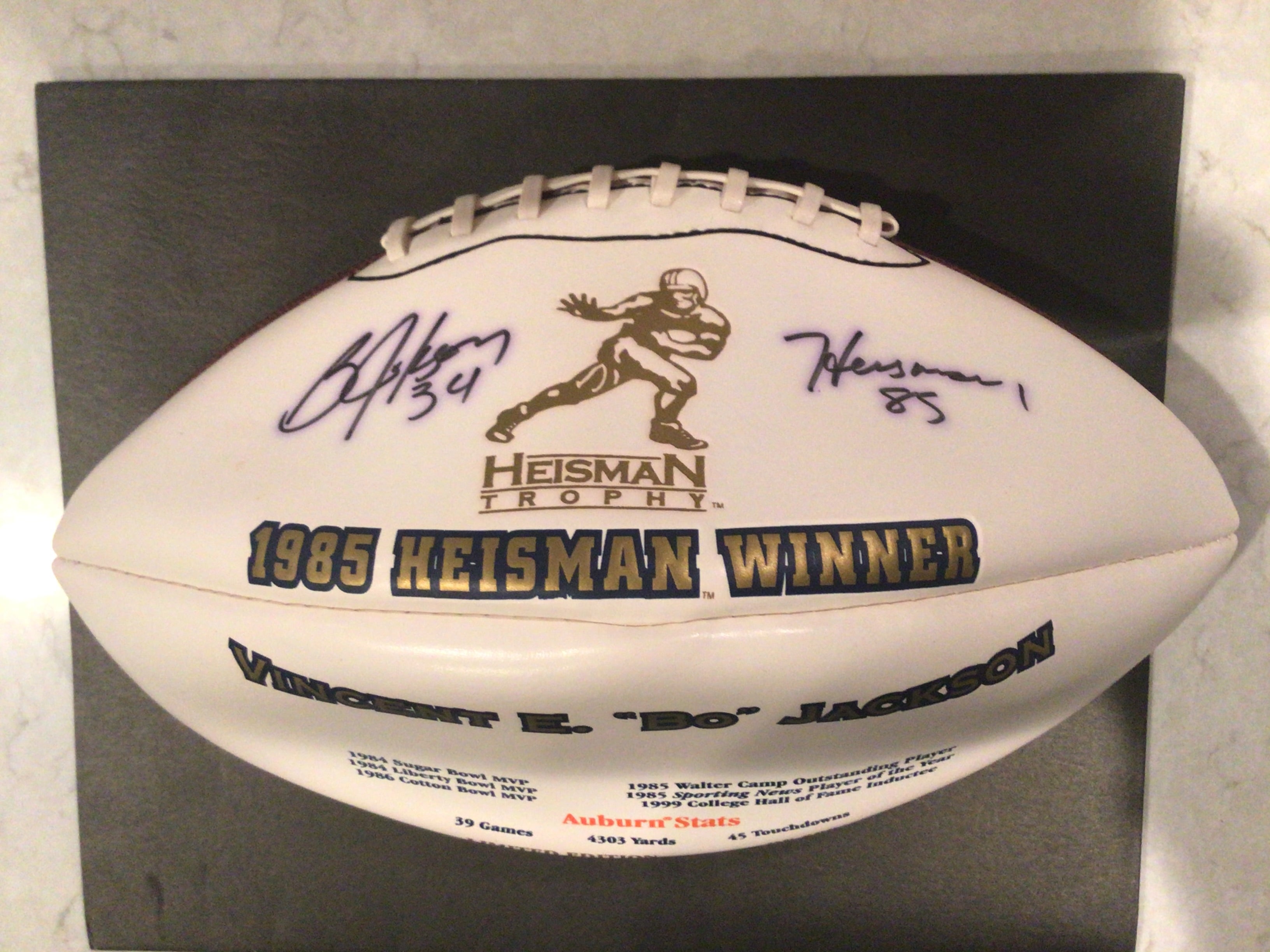 Bo Jackson Kansas City Royals Auburn Heisman Raiders Signed