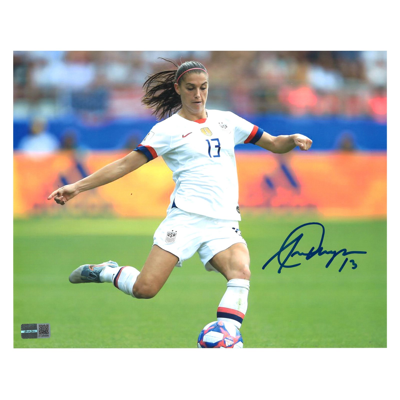 Alex Morgan Womens World Cup Signed USA Soccer Jersey Framed Autograph  Steiner