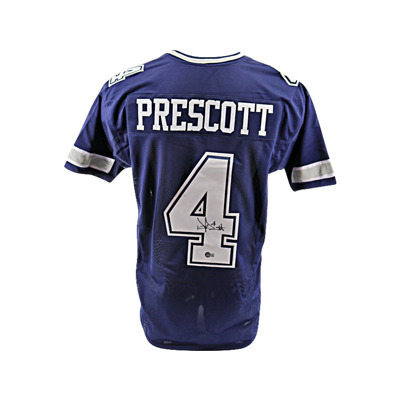 Dak Prescott Dallas Cowboys Signed Blue Pro Style Jersey (BAS COA) —  Ultimate Autographs