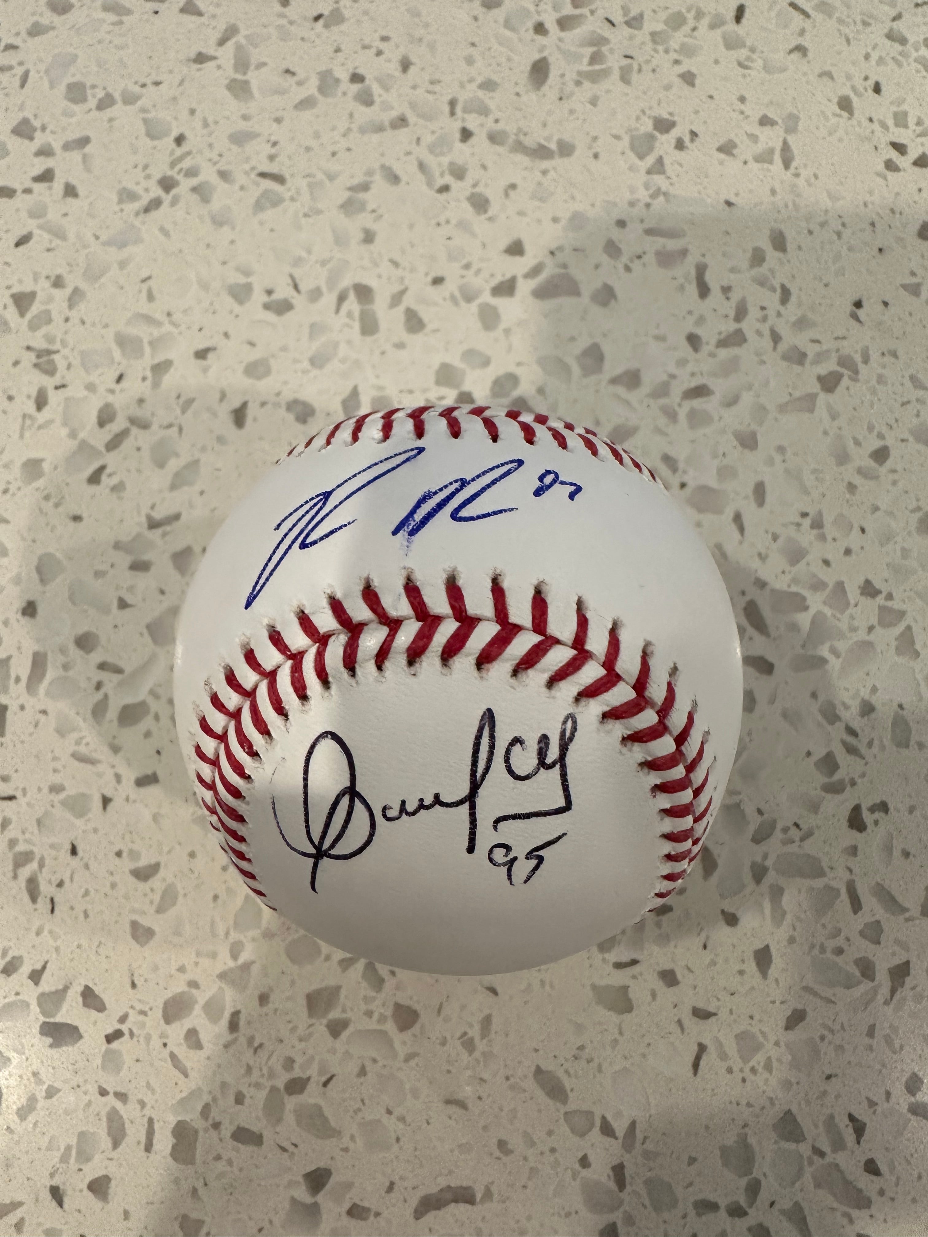 Ron Marinaccio And Oswaldo Cabrera Dual Signed Baseball Auction