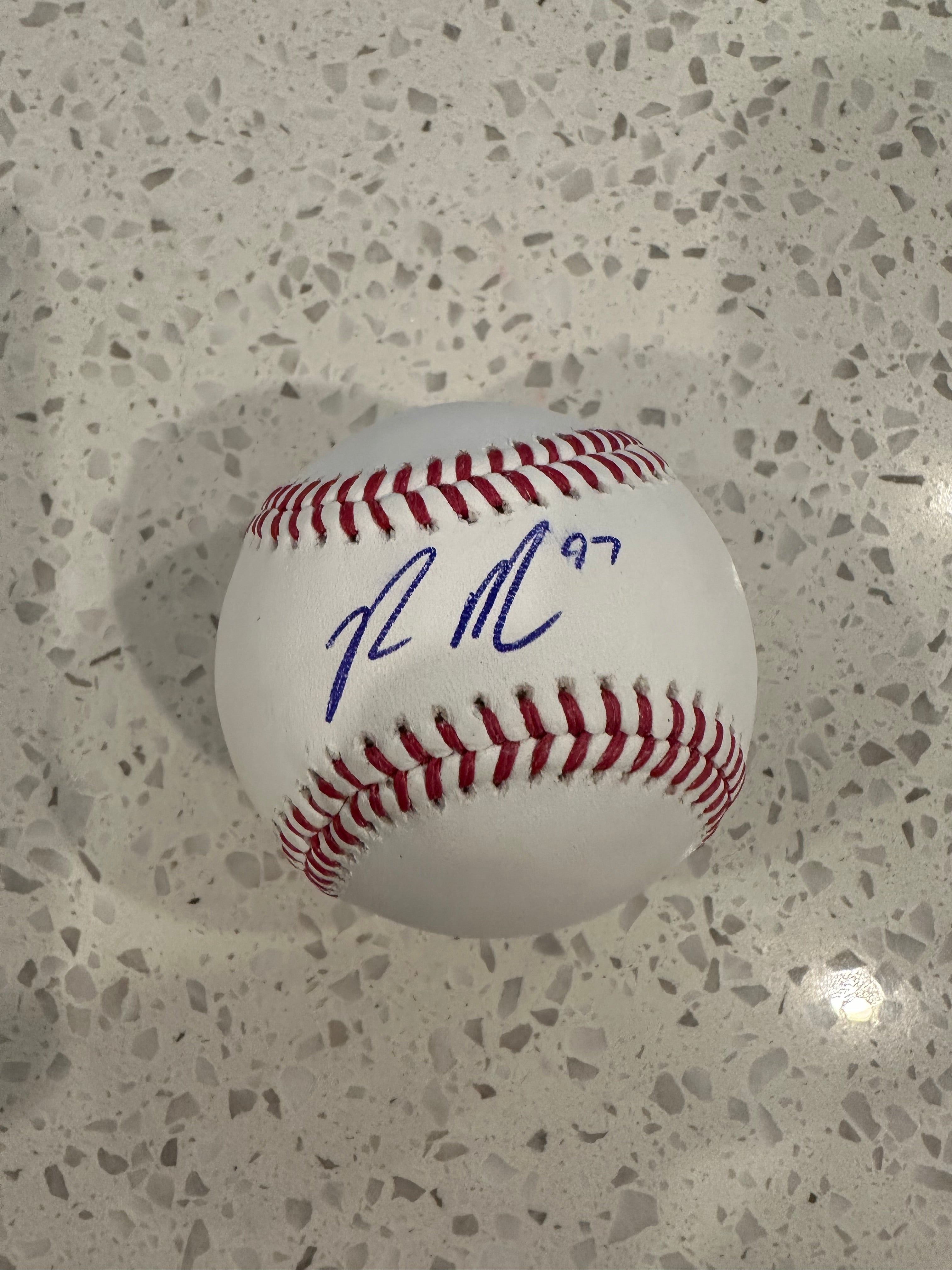 Ron Marinaccio signed baseball