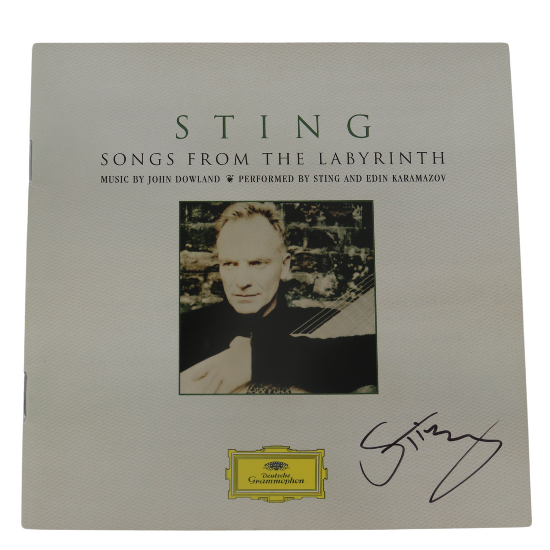 Sting Autographed Songs From The Labyrinth CD Sleeves