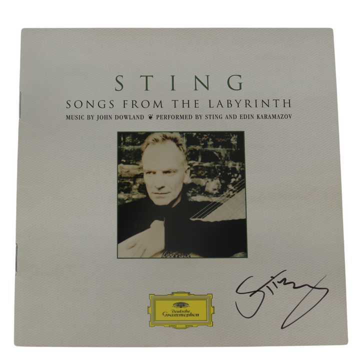 Sting Autographed Songs From The Labyrinth CD Sleeves
