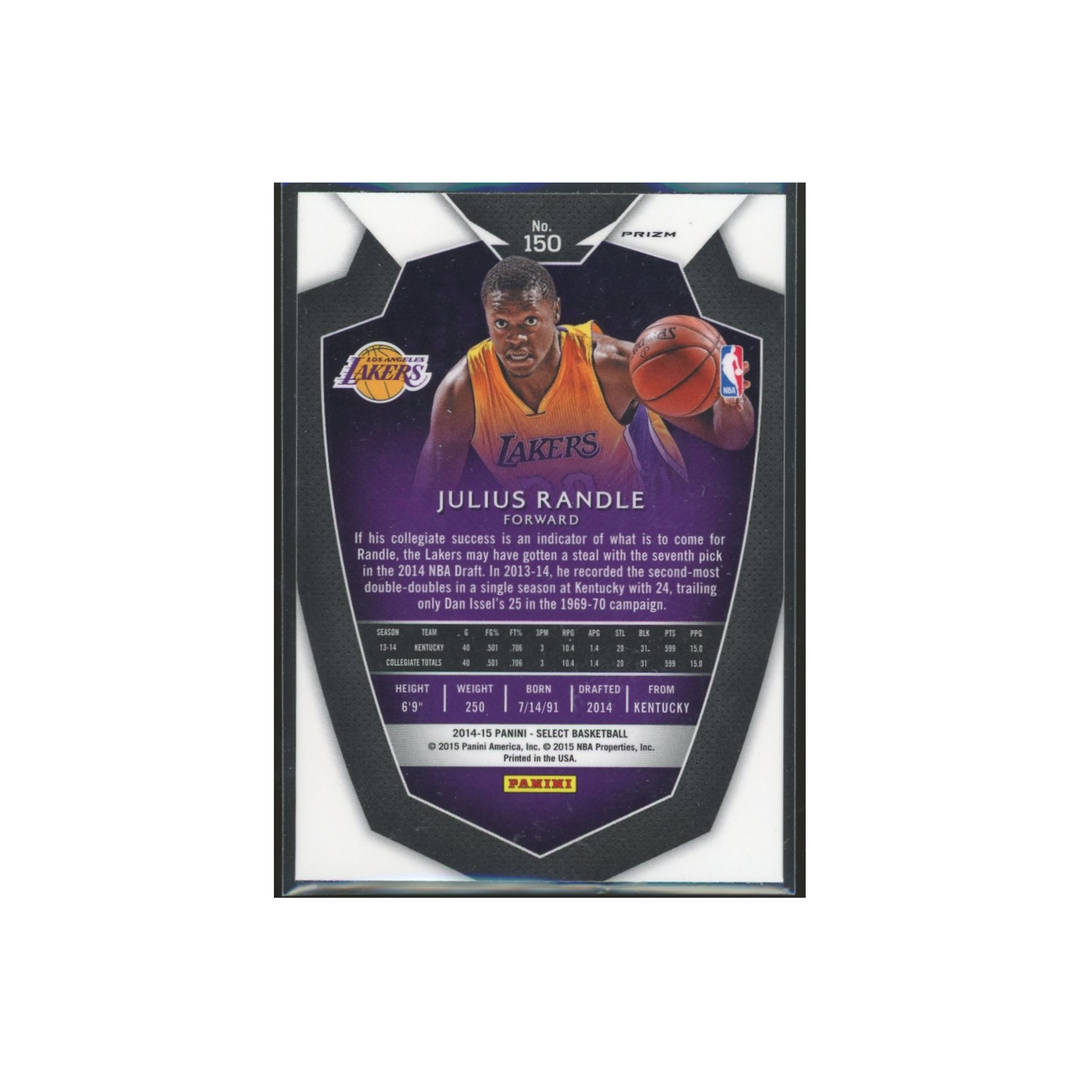 2014-15 Panini Select Basketball Premier Level #150: Julius Randle Blue Silver Rookie RC