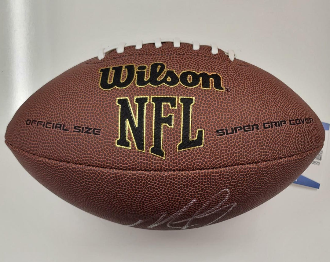 Michael Vick signed Wilson Super Grip NFL Football Falcons Autograph  BAS COA Image 2