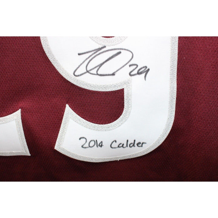 Nate MacKinnon Signed Colorado Avalanche Red Jersey 2014 Calder JSA 43453 Image 2