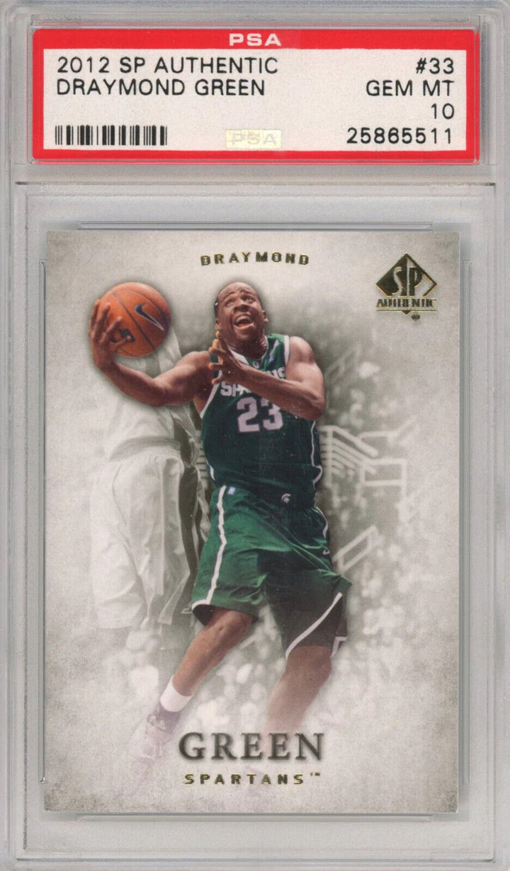 Graded 2012-13 Upper Deck UD SP Authentic Draymond Green #33 Rookie Card PSA 10 Image 1
