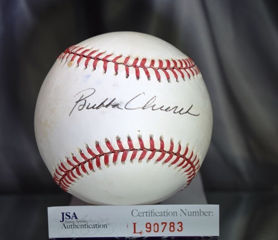Bubba Church Jsa Signed Feeney National League Baseball Authentic Autograph Image 1