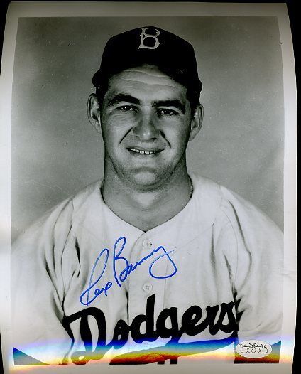 Rex Barney Brooklyn Dodgers Signed Jsa Sticker 8x10 Photo Authentic Autograph Image 1