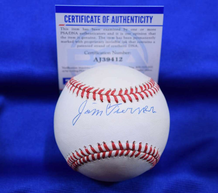 Jim Turner PSA DNA Coa Autograph American League OAL Signed Baseball Image 1