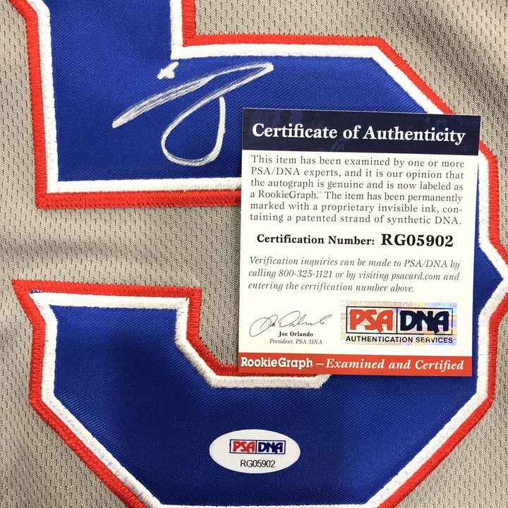 Willie Calhoun signed jersey PSA/DNA Texas Rangers Autographed Image 2