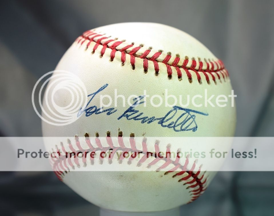 Lou Lew Burdette Signed Psa/dna Certed National League Baseball Autograph Image 1