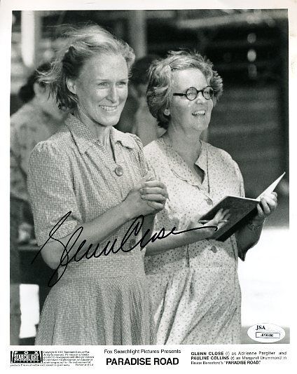 Glenn Close Paradise Road Jsa Certed Signed 8x10 Photo Authentic Autograph Image 1