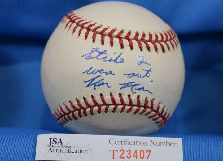Ken Kaiser Signed Jsa Coa 1994 World Series Baseball Authentic Autographed 6 Image 1