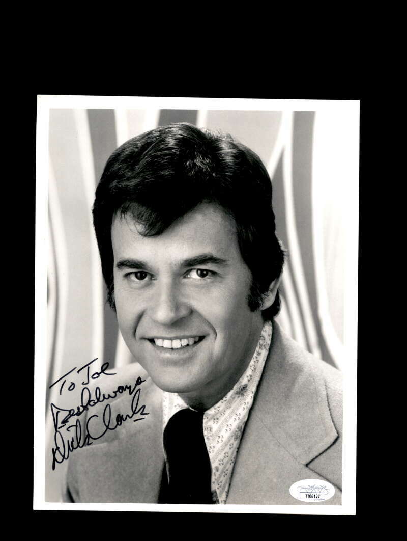 Dick Clark JSA Coa Signed 7x9 Photo Autograph Image 1