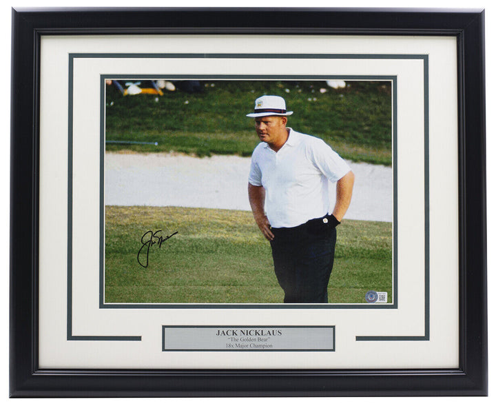Jack Nicklaus Signed Framed 11x14 Golf Photo BAS LOA AB51360 Image 1