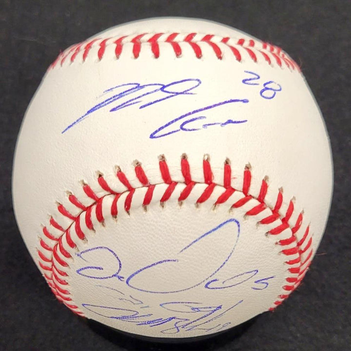 Rockies signed MLB Baseball Arenado Blackmon Gonzalez autograph  Beckett BAS Image 1