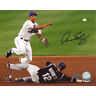 DAMION EASLEY SIGNED 16x20  DOUBLE PLAY PHOTO METS ANGEL TIGER MARLINS RAYS AUTO Image 1