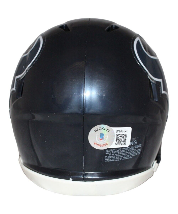 Andre Johnson Signed Houston Texans Mini Helmet Beckett 41194 Image 3