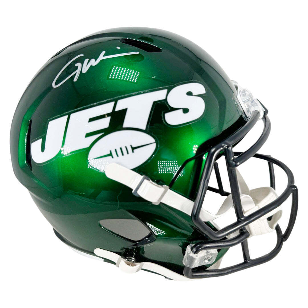Garrett Wilson Signed New York Jets Speed Full-Size Replica Football Helmet (Fan Image 1