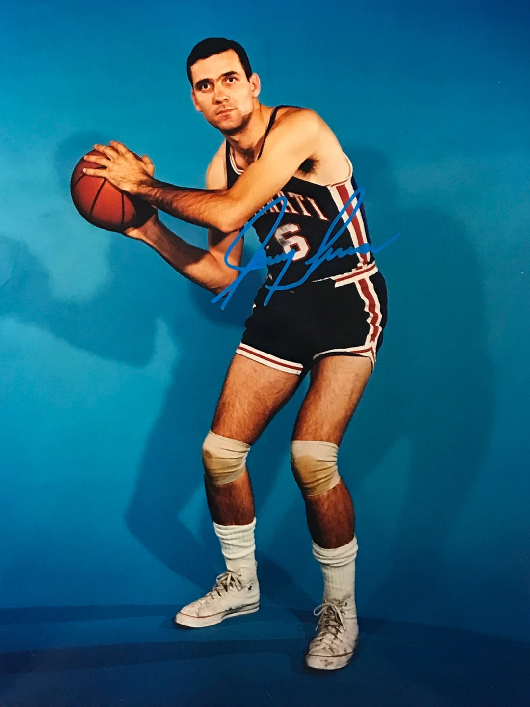 Jerry Lucas Signed Basketball 8x10 Photo Cincinnati Royals Image 1