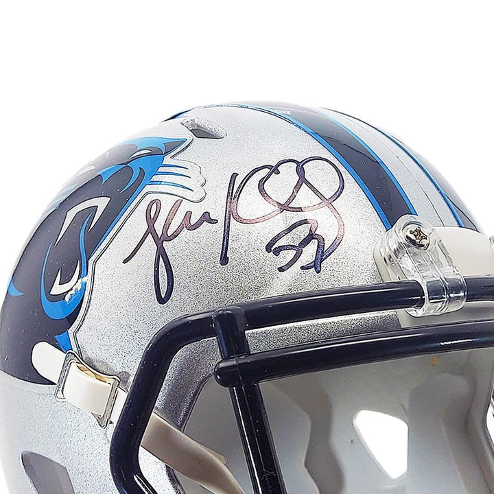 Luke Kuechly Signed Carolina Panthers Speed Mini Football Helmet (Beckett) Image 2