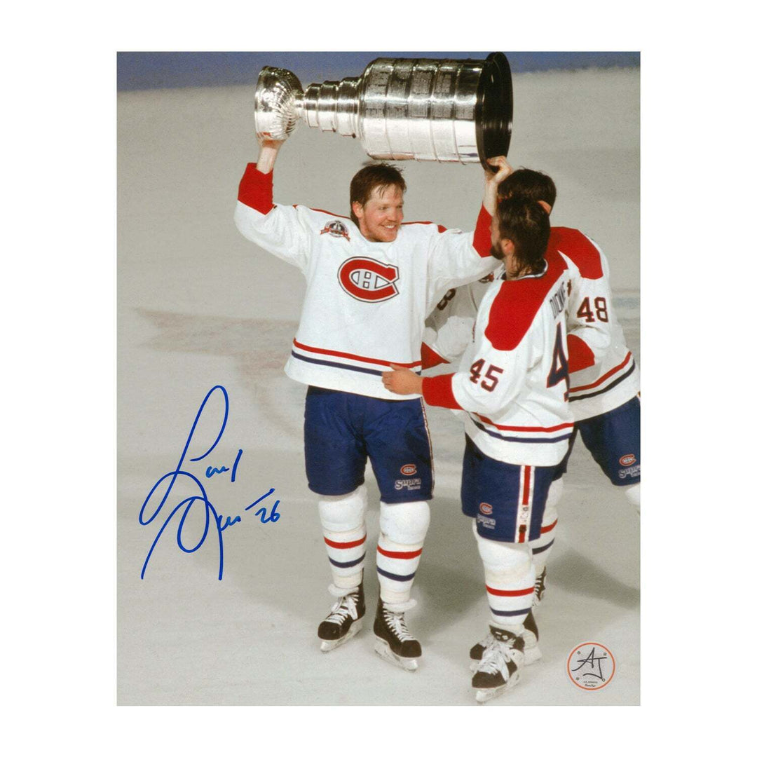 Gary Leeman Signed Montreal Canadiens 1993 Stanley Cup 8x10 Photo Image 1