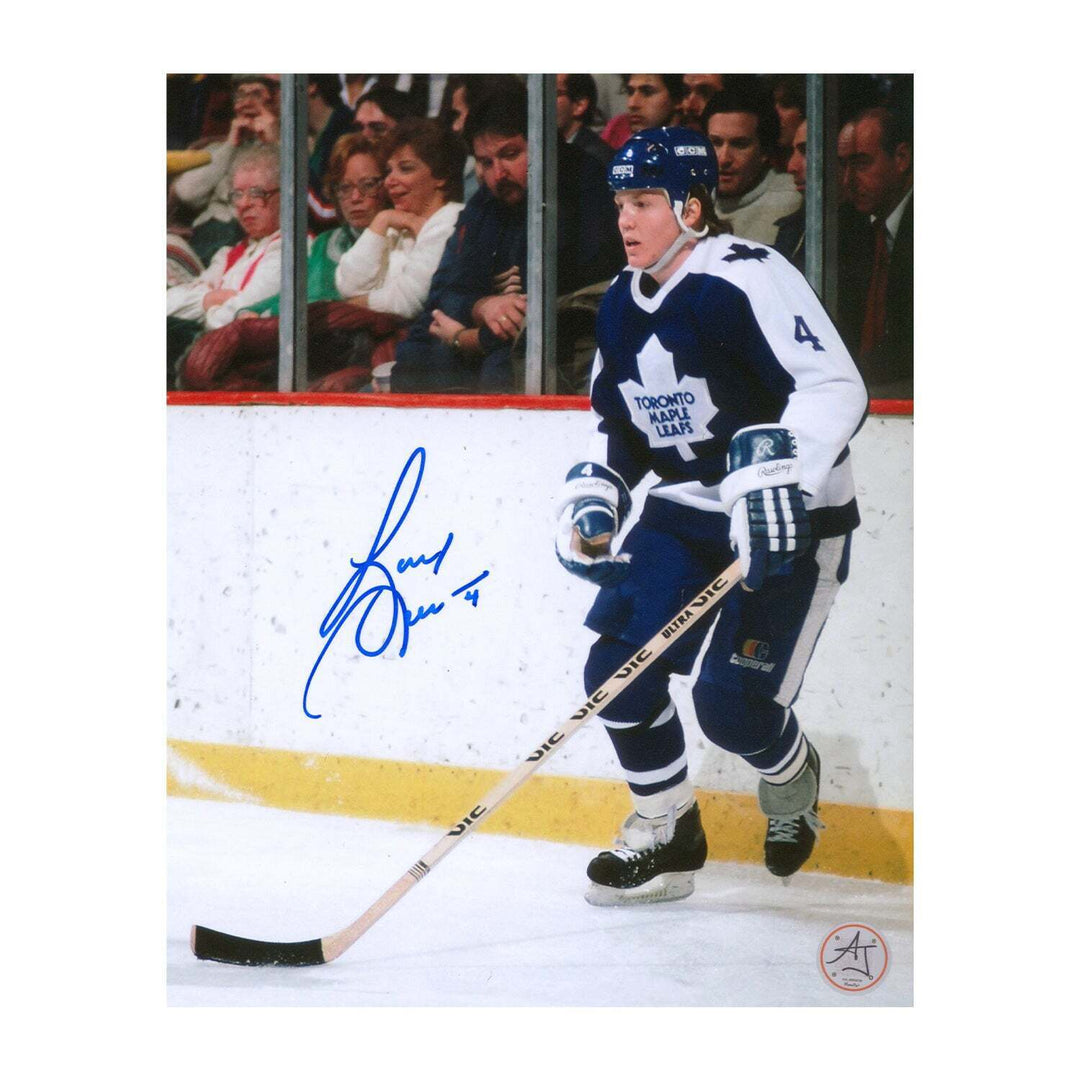 Gary Leeman Autographed Toronto Maple Leafs Hockey 8x10 Photo Image 1