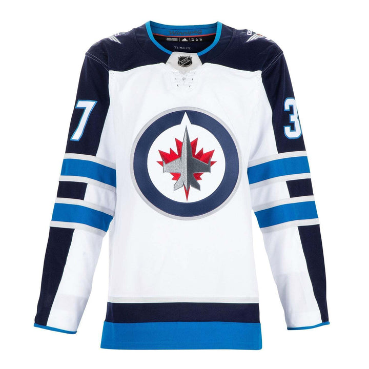 Connor Hellebuyck Signed Winnipeg Jets White adidas Jersey Image 2
