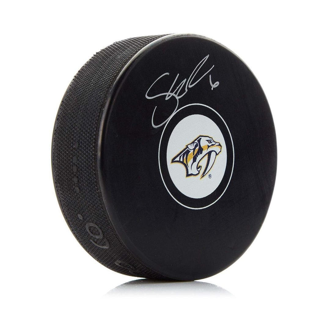 Shea Weber Autographed Nashville Predators Hockey Puck Image 1