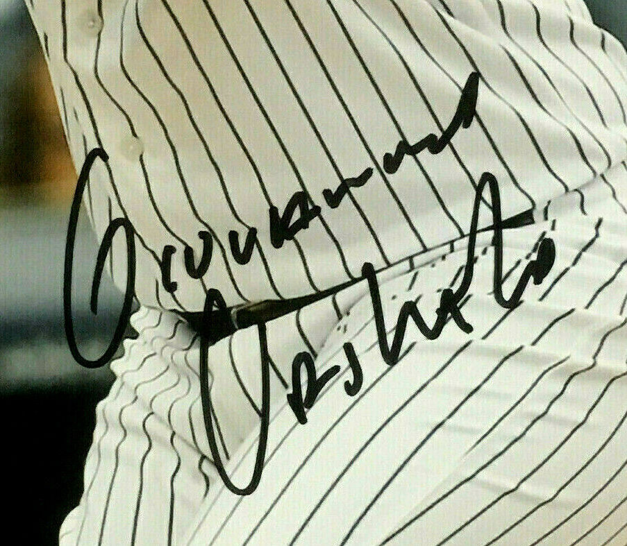 Giovanny Urshela signed 16x20 photo framed Yankees coin autograph Fanatics COA Image 2