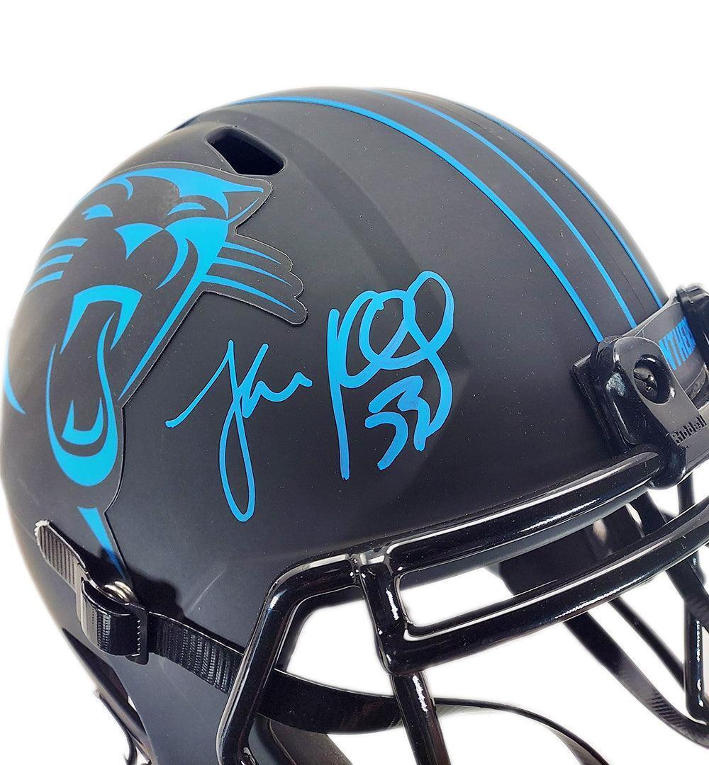 Luke Kuechly Signed Carolina Panthers Eclipse Speed Full-Size Football Helmet (B Image 3