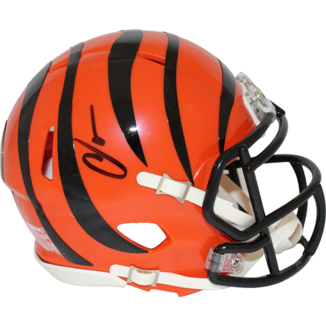 Chad Johnson Autographed/Signed Cincinnati Bengals Mini Helmet Beckett 44107 Image 1
