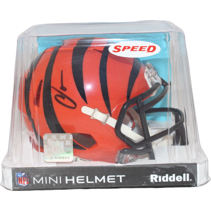Chad Johnson Autographed/Signed Cincinnati Bengals Mini Helmet Beckett 44107 Image 4