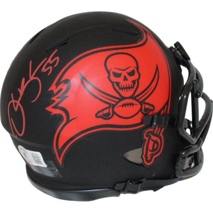 Derrick Brooks Signed Tampa Bay Buccaneers Eclipse Mini Helmet Beckett 44111 Image 1