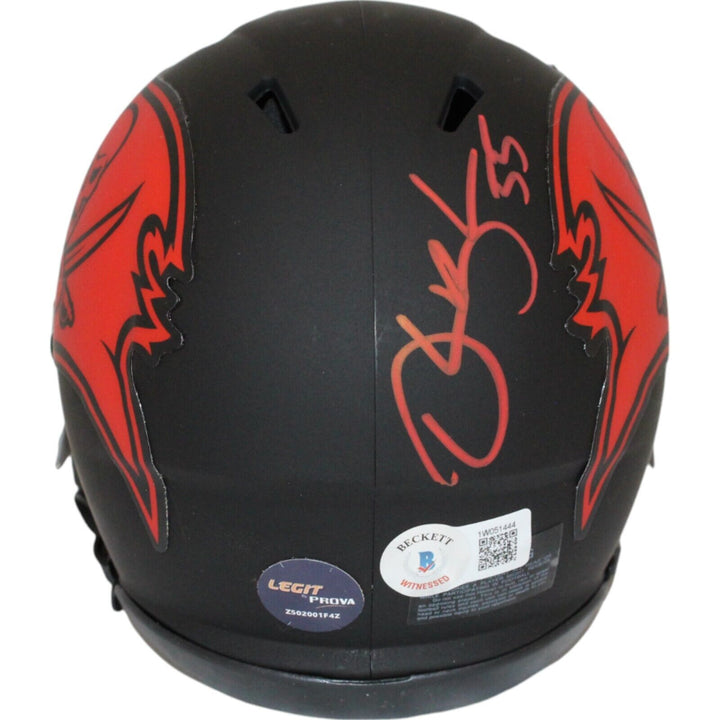 Derrick Brooks Signed Tampa Bay Buccaneers Eclipse Mini Helmet Beckett 44111 Image 4