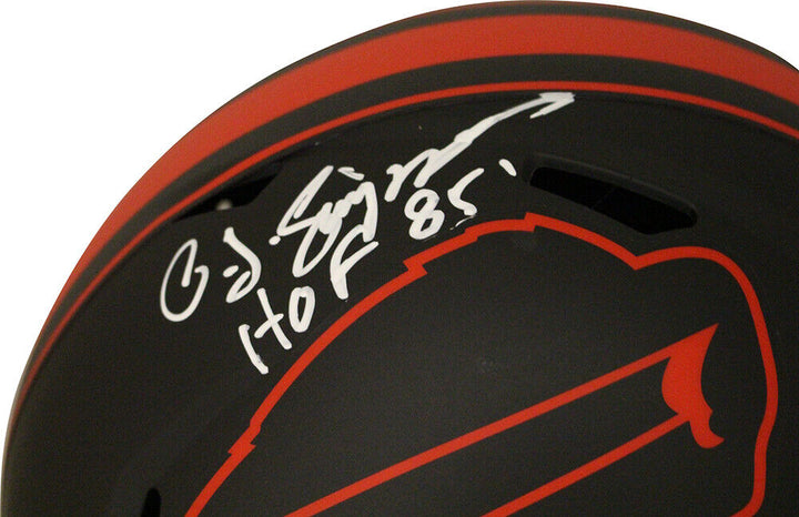 O.J. Simpson Autographed Buffalo Bills F/S Eclipse Speed Helmet HOF JSA 30381 Image 2