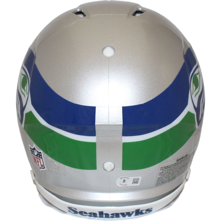 Steve Largent Autographed Seattle Seahawks Authentic Helmet HOF Becklett 44041 Image 4