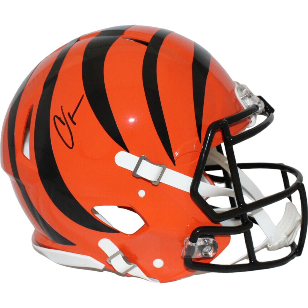 Chad Johnson Autographed Cincinnati Bengals Authentic Helmet Beckett 44040 Image 1
