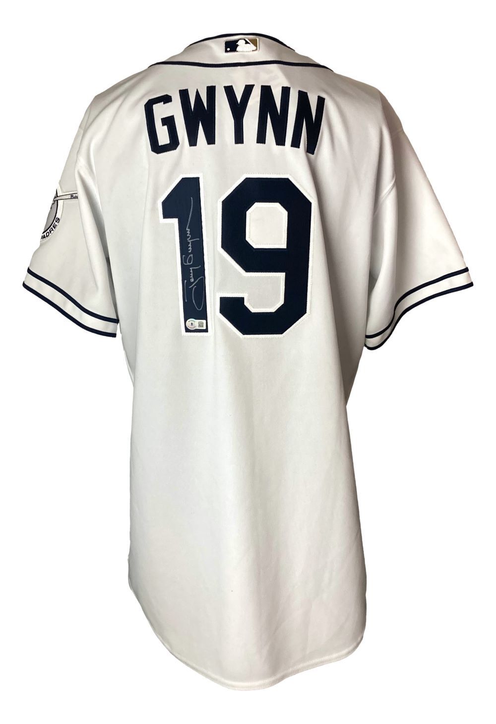 Tony Gwynn Signed San Diego Padres Majestic Authentic Baseball Jersey BAS Image 1