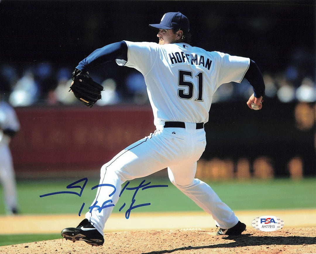 Trevor Hoffman signed 8x10 photo PSA/DNA San Diego Padres Autographed Image 1