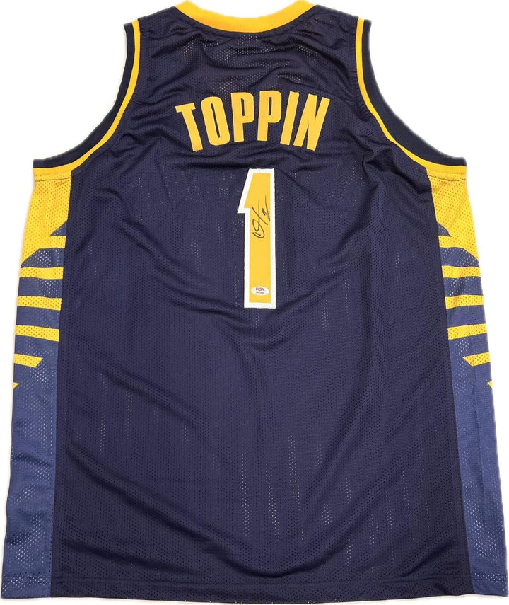 Obi Toppin signed jersey PSA/DNA Indiana Pacers Autographed Image 1