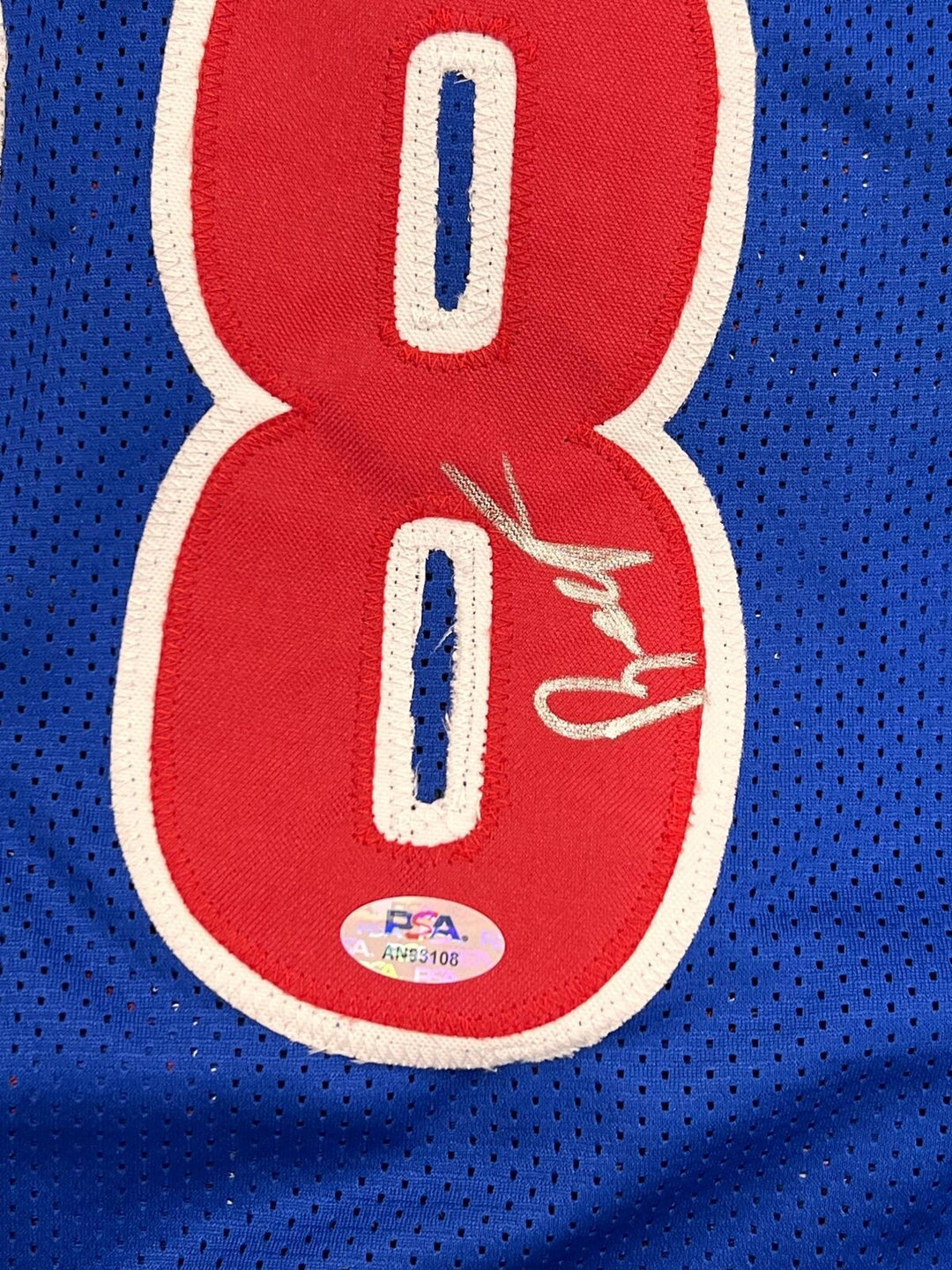 Isaiah Stewart signed jersey PSA/DNA Detroit Pistons Autographed Image 2