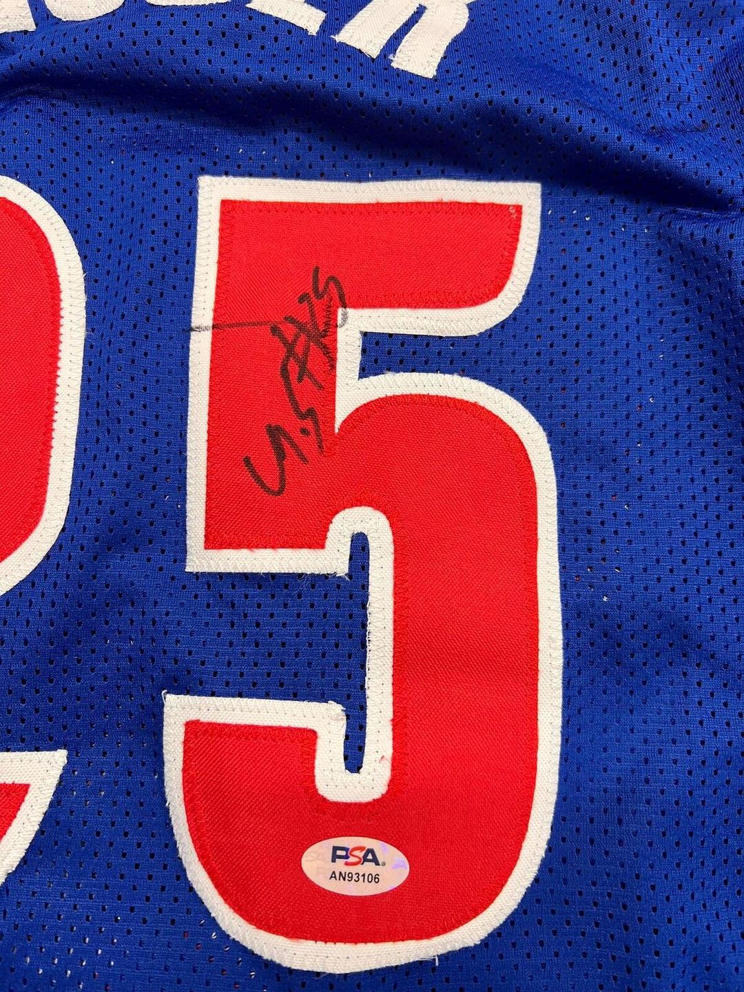 Marcus Sasser signed jersey PSA/DNA Detroit Pistons Autographed Image 2