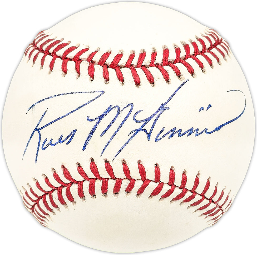 Russ McGinnis Autographed AL Baseball Texas Rangers, Kansas City Royals 227419 Image 1