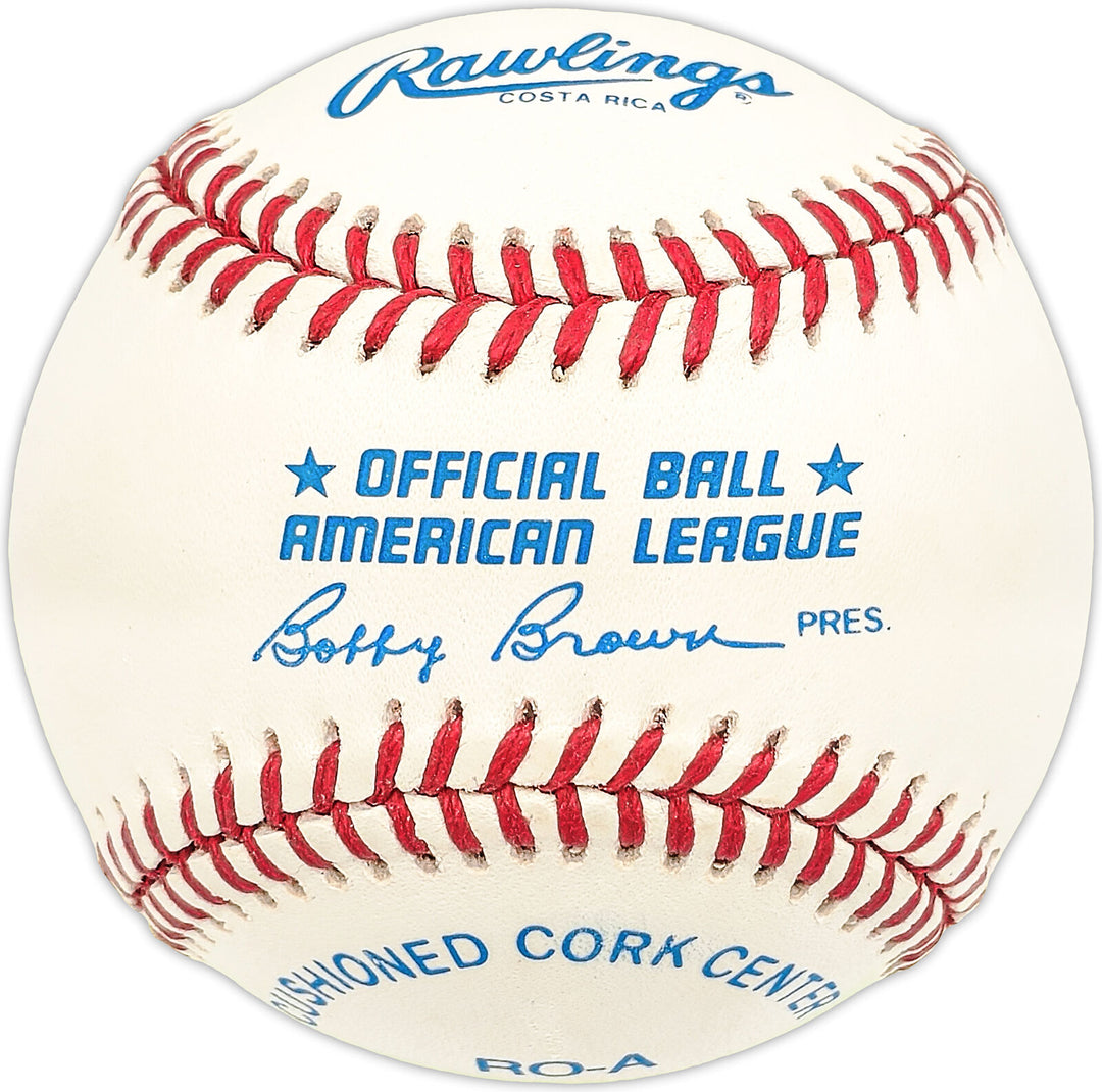 Russ McGinnis Autographed AL Baseball Texas Rangers, Kansas City Royals 227419 Image 2