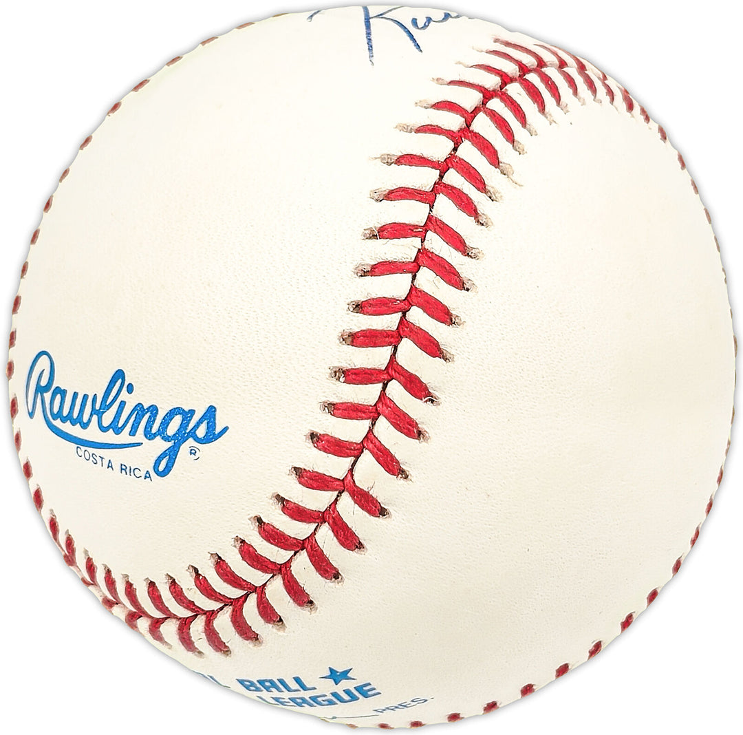 Russ McGinnis Autographed AL Baseball Texas Rangers, Kansas City Royals 227419 Image 3