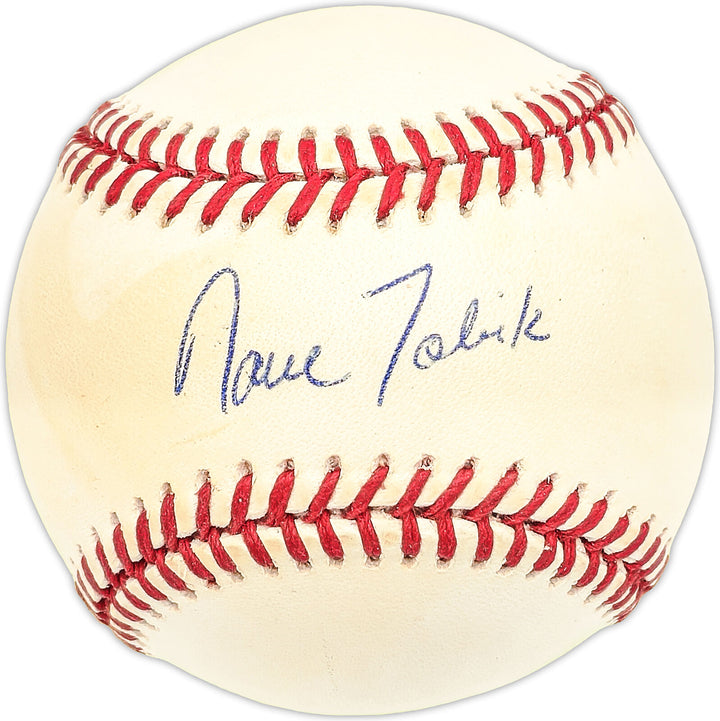 Dave Tobik Autographed Official AL Baseball Detroit Tigers, Texas Rangers 227472 Image 1
