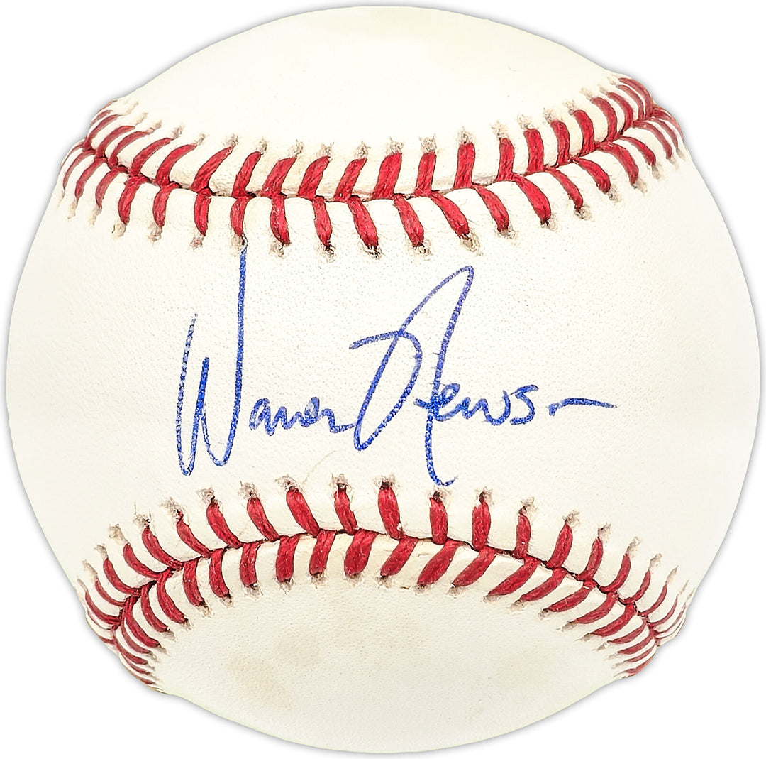 Warren Newsom Autographed AL Baseball Chicago White Sox, Texas Rangers 227745 Image 1